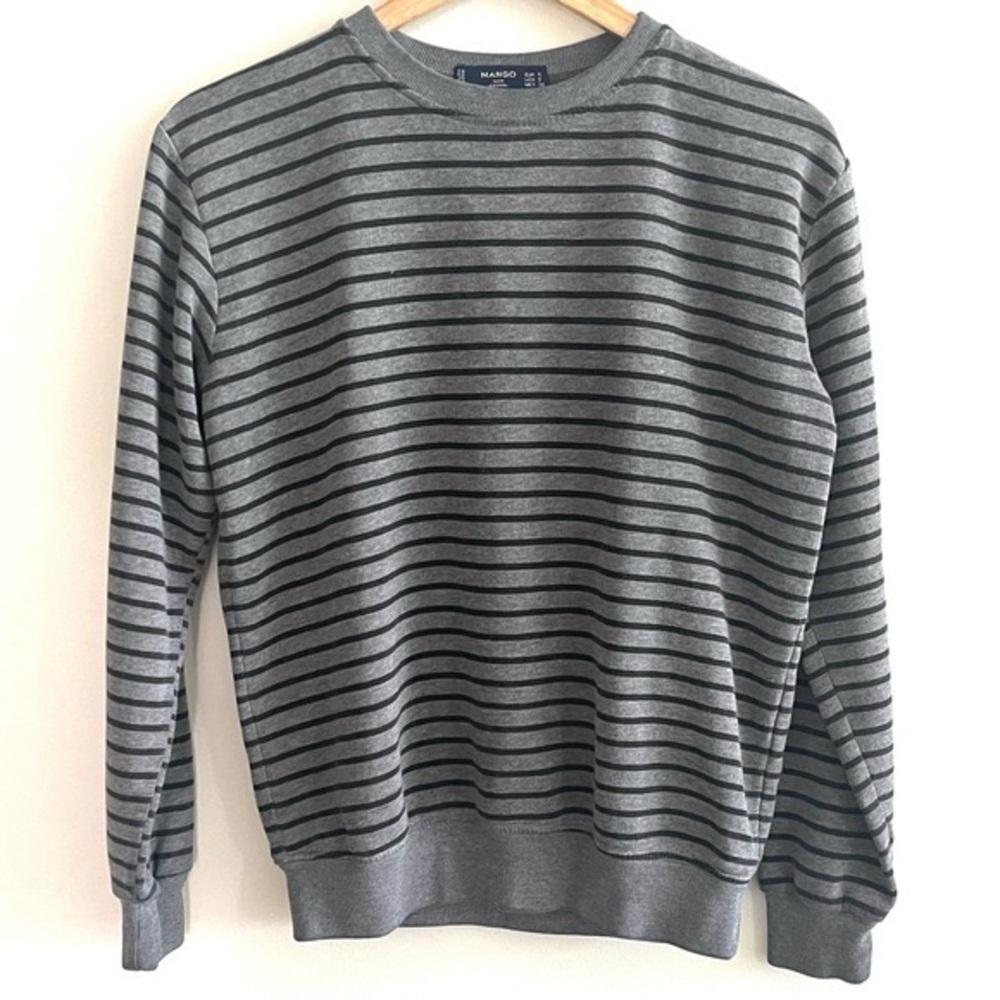 Mango Man Casual | Men’s Sweatshirt Gray/Black S